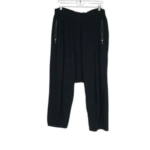 NIKE Every Stitch Considered ESC Black Drop Crotch Harem Pants Italy Large L